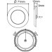 LV LED Round Marker Lamps - 71mm x 71mm